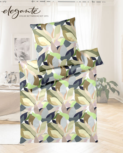 Mako-Satin Bettwäsche | elegante | Night Garden | Hellgrün 24512 | 4