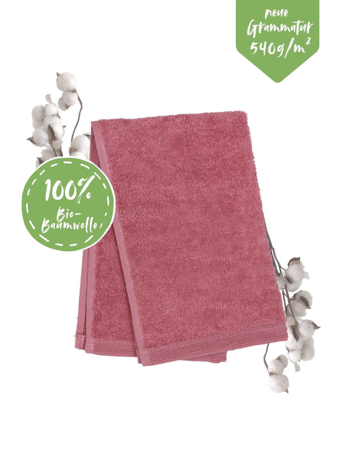 Handtuch | NATURAWALK | Milano Exclusiv | Antikrosa | Bio-Baumwolle