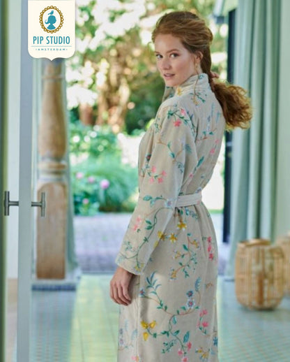 Bathrobe PIP STUDIO Les Fleurs Yellow