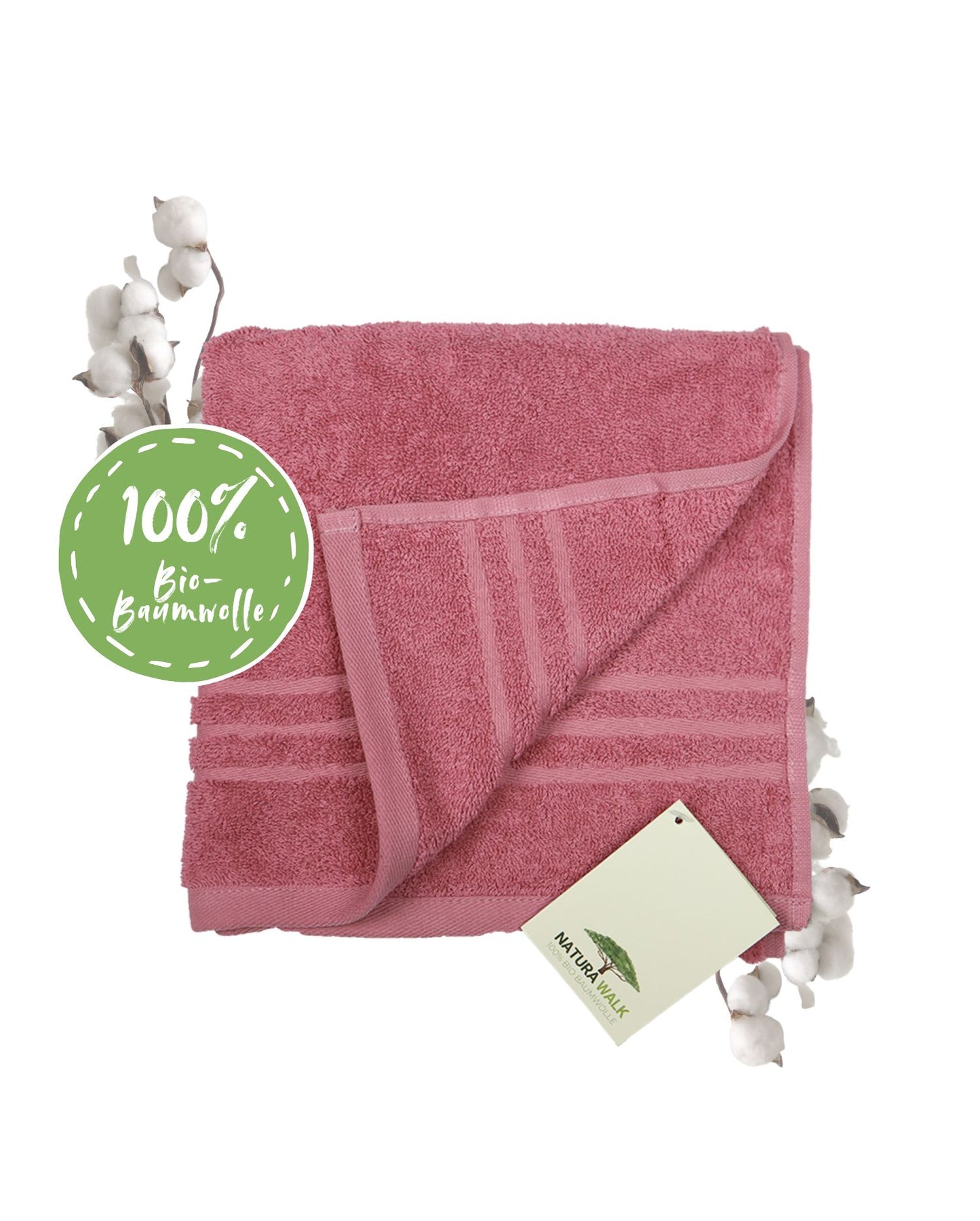 Handtuch | NATURAWALK | Milano Exclusiv | Antikrosa | Bio-Baumwolle