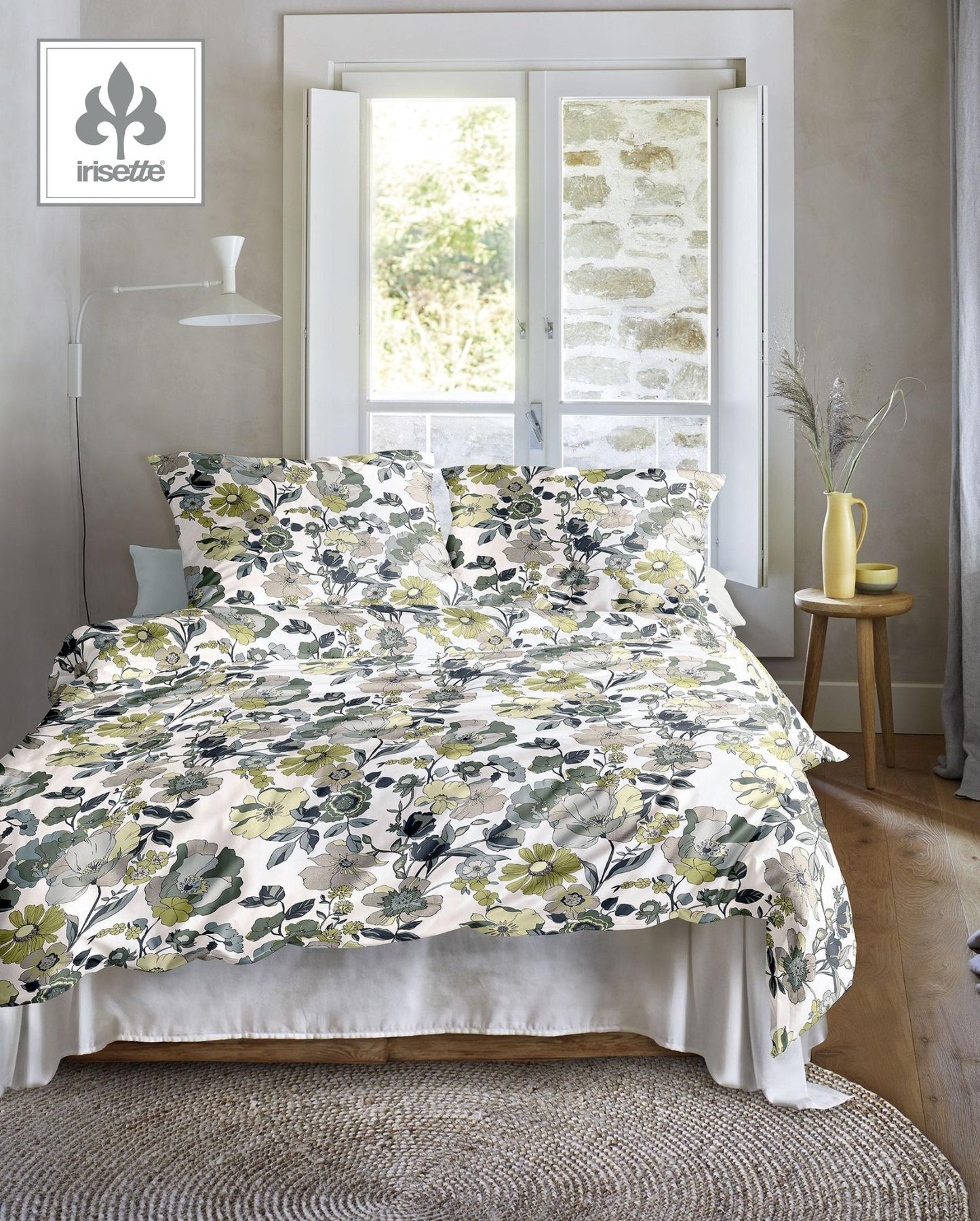 Mako-Satin Bettwäsche | Irisette | Alvara | Wave | 8623 Salbei 30
