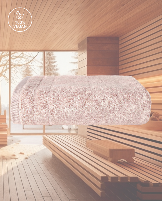 Saunatuch | Vegan Home | Puder | 100x200cm | Bio-Baumwolle