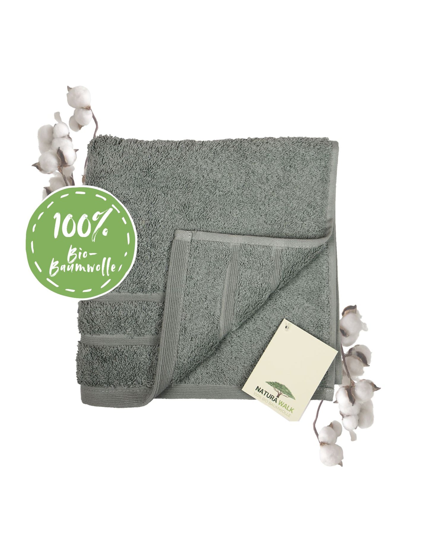 Handtuch | NATURAWALK | Milano Deluxe | Silberweide | Bio-Baumwolle