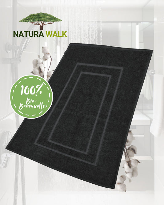 Bath mat NATURAWALK Anthracite 50x80cm 100% organic cotton