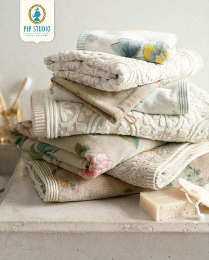 Towel PIP STUDIO Les Fleurs Yellow