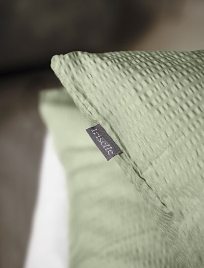 Soft Seersucker Bettwäsche | Irisette | Easy 8517-30 | Grün