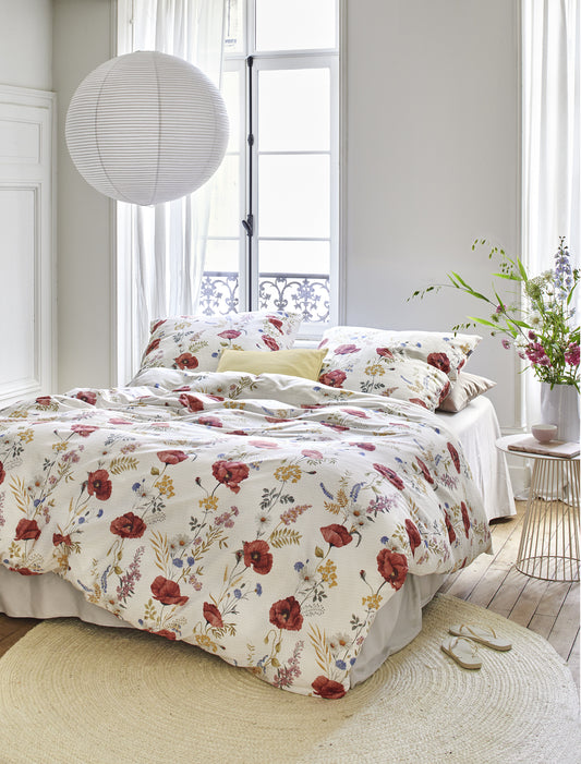 Soft Seersucker Bed Linen Irisette Easy Stripes