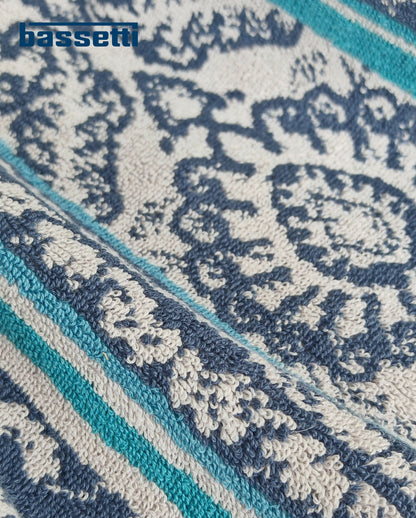 Handtuch | bassetti | Hanbury | C1 Blau | verschiedene Größen