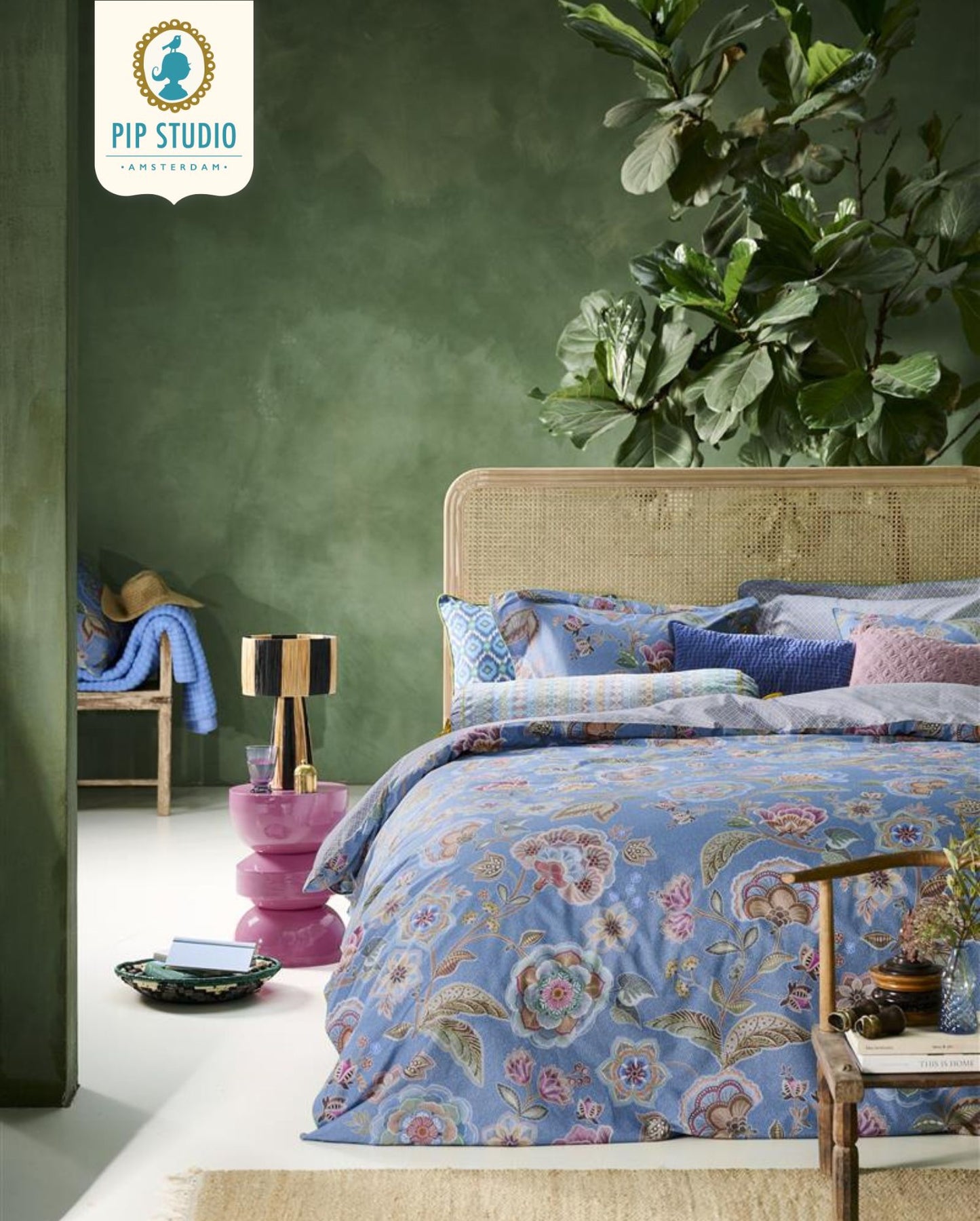 Percale bed linen PIP STUDIO Il Paradiso Light White