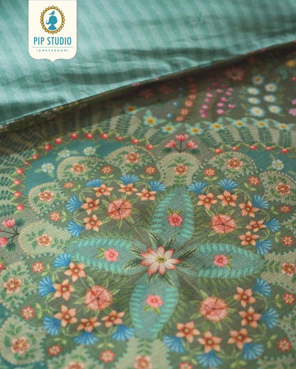 Percale bed linen PIP STUDIO Okinawa Green
