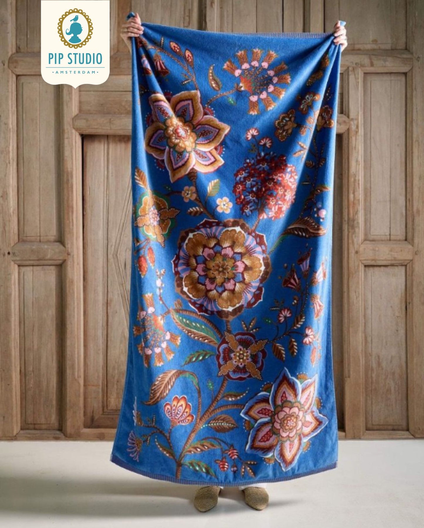 Strandtuch | PIP STUDIO | Viva la Vida | Blue | 100×180 cm