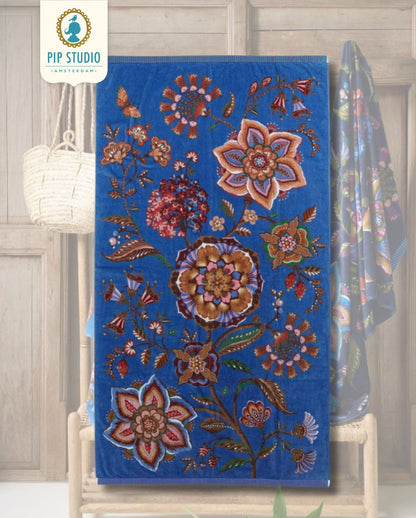 Strandtuch | PIP STUDIO | Viva la Vida | Blue | 100×180 cm