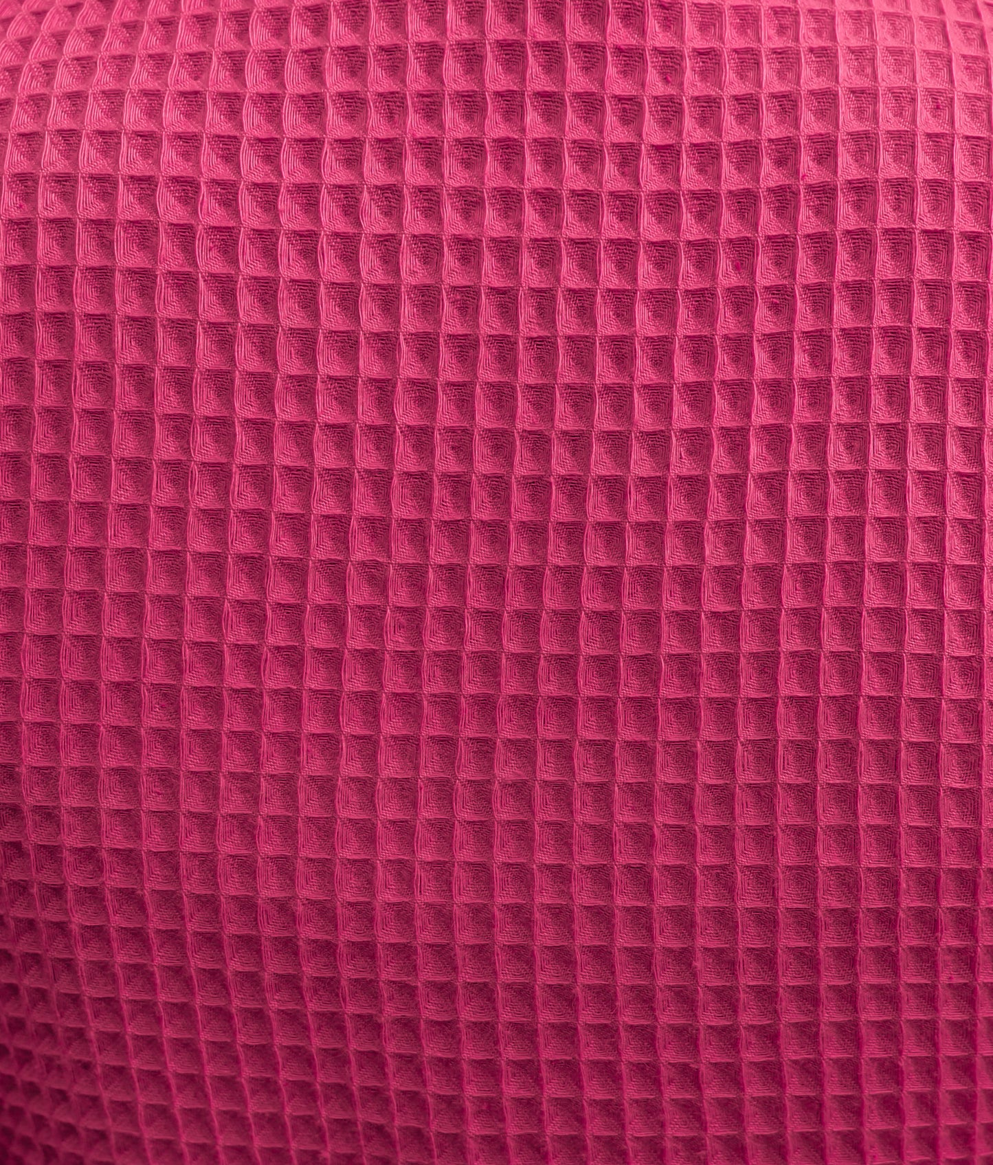 Bathrobe CARL COTTON Waffle Piqué - Fuchsia