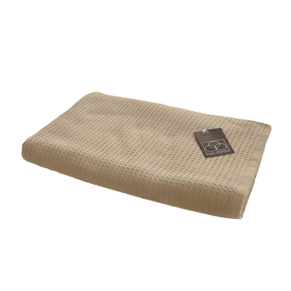 Handtuch | CARL COTTON | Waffelpiqué | Beige