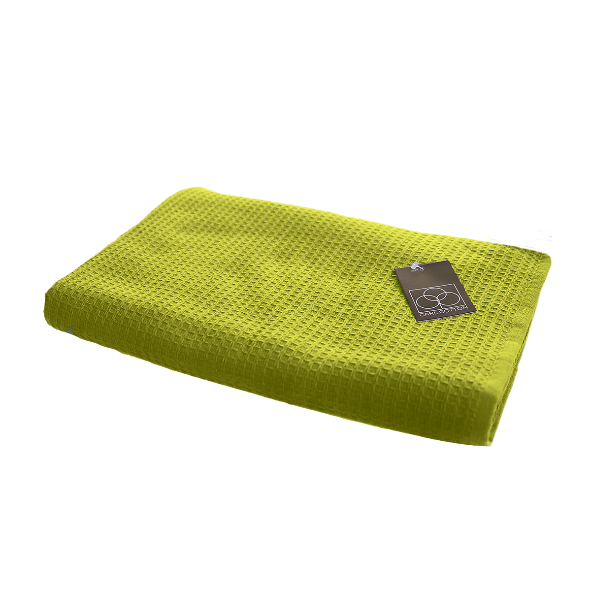 Handtuch | CARL COTTON | Waffelpiqué | Lindgrün