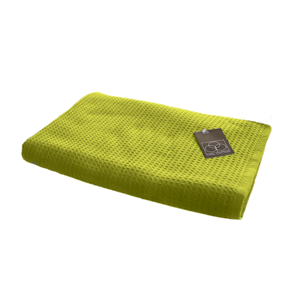 Handtuch | CARL COTTON | Waffelpiqué | Lindgrün