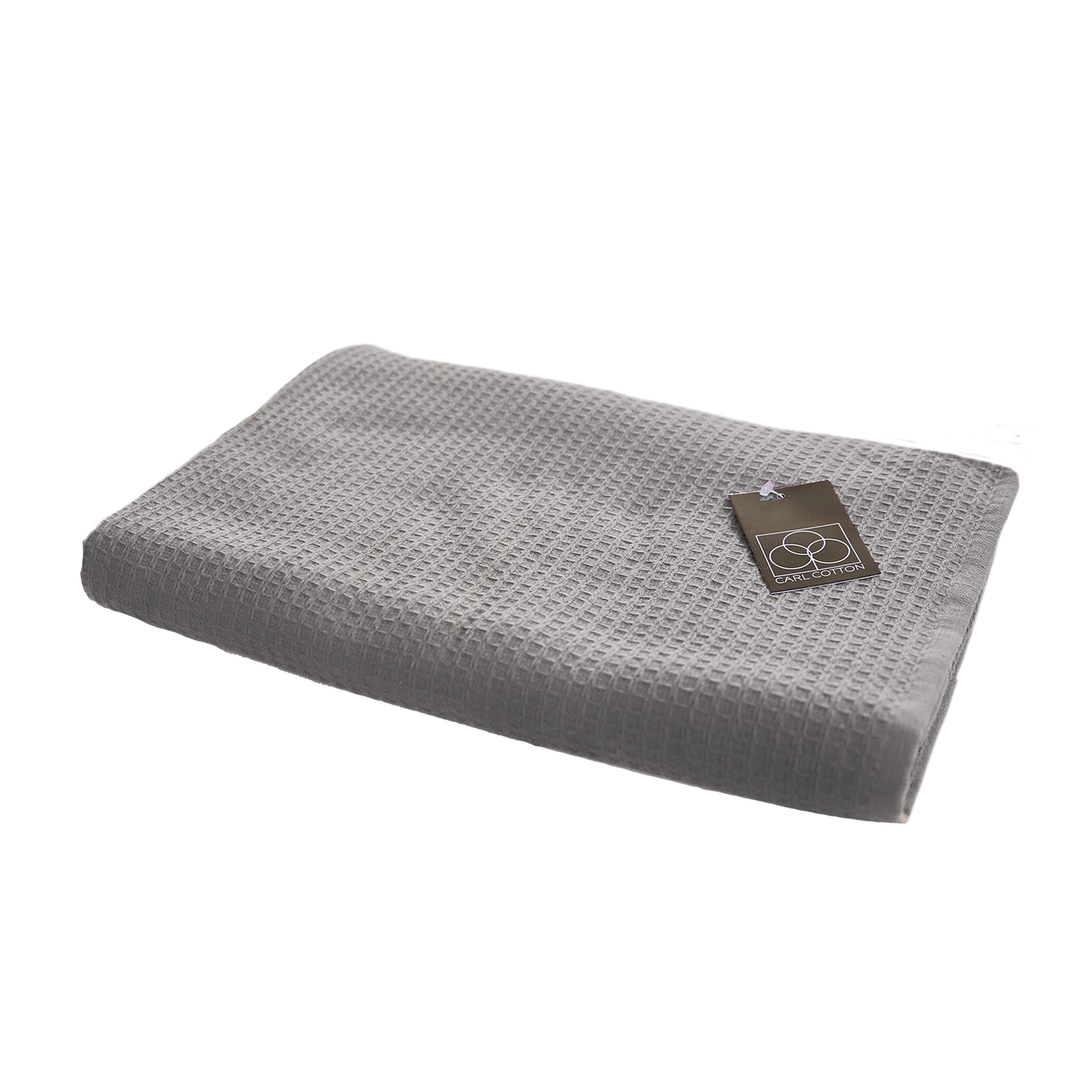 Handtuch | CARL COTTON | Waffelpiqué | Silber