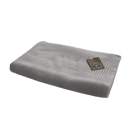 Handtuch | CARL COTTON | Waffelpiqué | Silber