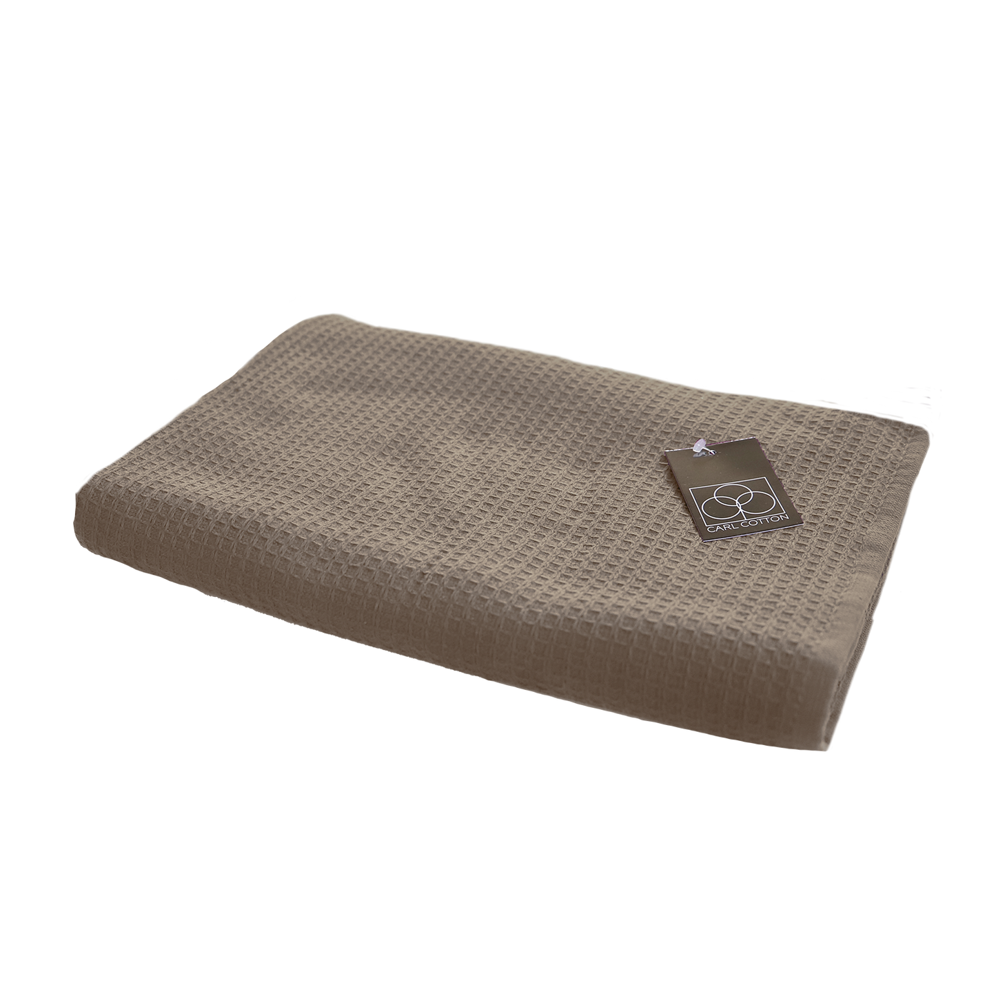 Handtuch | CARL COTTON | Waffelpiqué | Taupe
