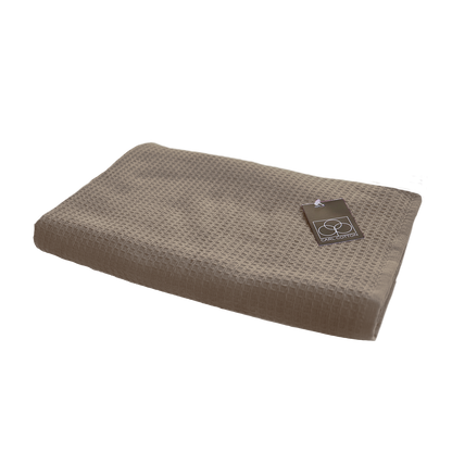 Handtuch | CARL COTTON | Waffelpiqué | Taupe