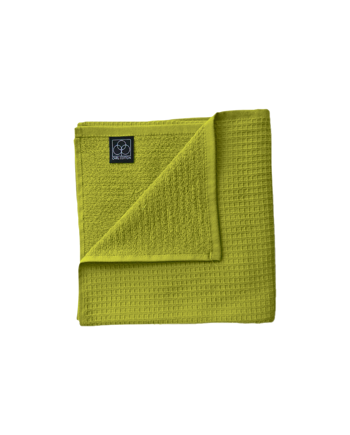 Handtuch | CARL COTTON | Waffelpiqué | Lindgrün