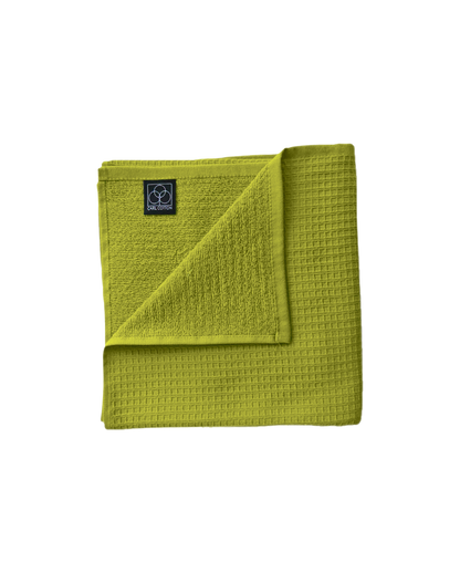 Handtuch | CARL COTTON | Waffelpiqué | Lindgrün