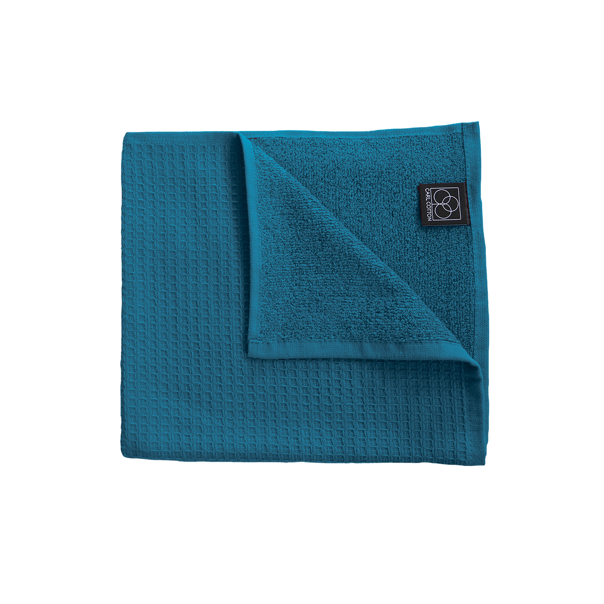 Handtuch | CARL COTTON | Waffelpiqué | Petrol