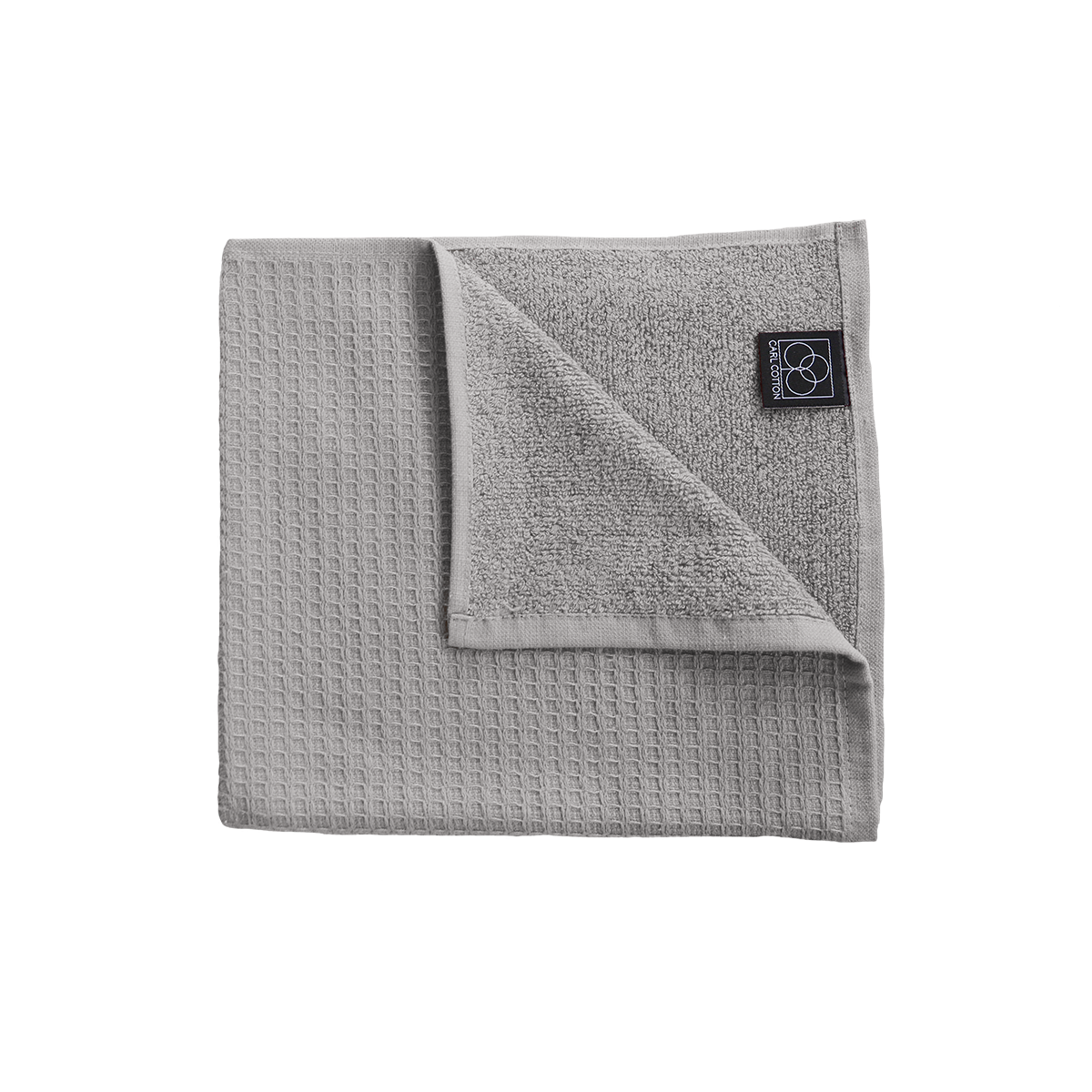 Handtuch | CARL COTTON | Waffelpiqué | Silber