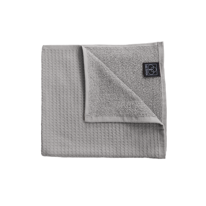 Handtuch | CARL COTTON | Waffelpiqué | Silber