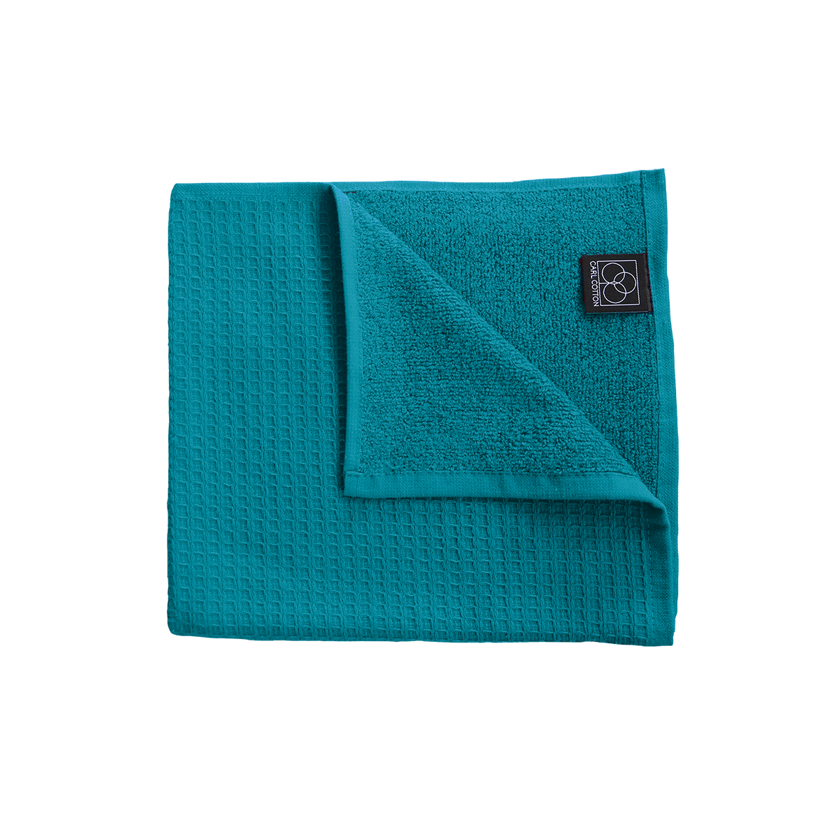 Handtuch | CARL COTTON | Waffelpiqué | Türkis