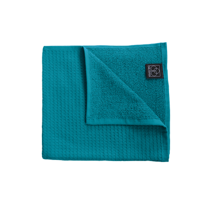 Handtuch | CARL COTTON | Waffelpiqué | Türkis