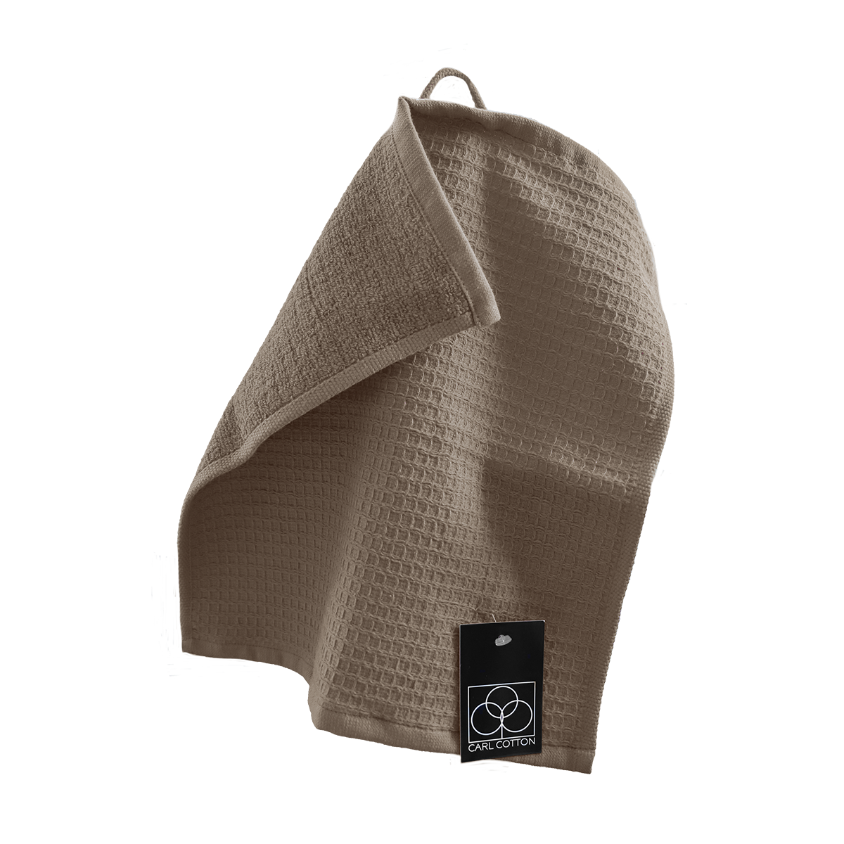 Handtuch | CARL COTTON | Waffelpiqué | Taupe
