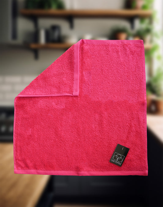 Küchenfrottiertuch | CARL COTTON | Fuchsia | 50x50cm