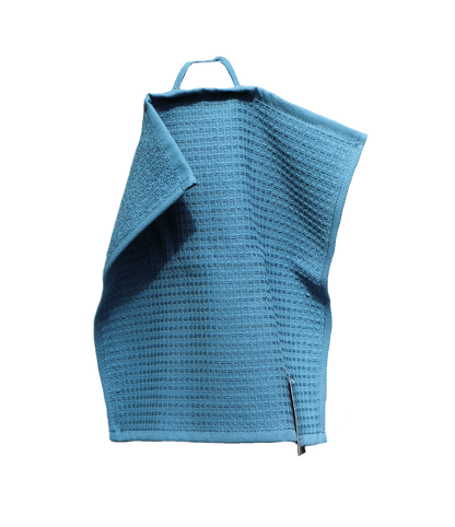 Kitchen towel CARL COTTON waffle piqué petrol