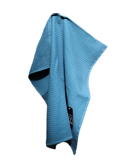 Kitchen towel CARL COTTON waffle piqué petrol