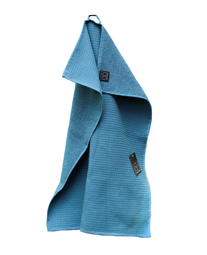 Kitchen towel CARL COTTON waffle piqué petrol