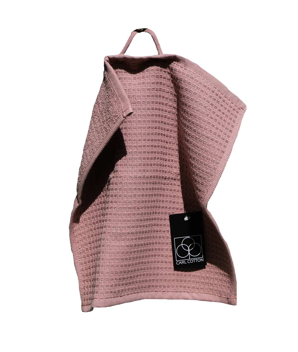 Kitchen towel CARL COTTON waffle piqué rosewood