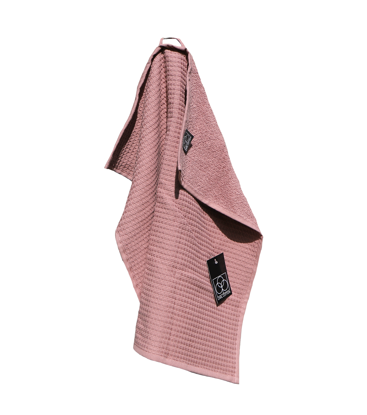 Kitchen towel CARL COTTON waffle piqué rosewood