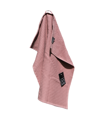Kitchen towel CARL COTTON waffle piqué rosewood
