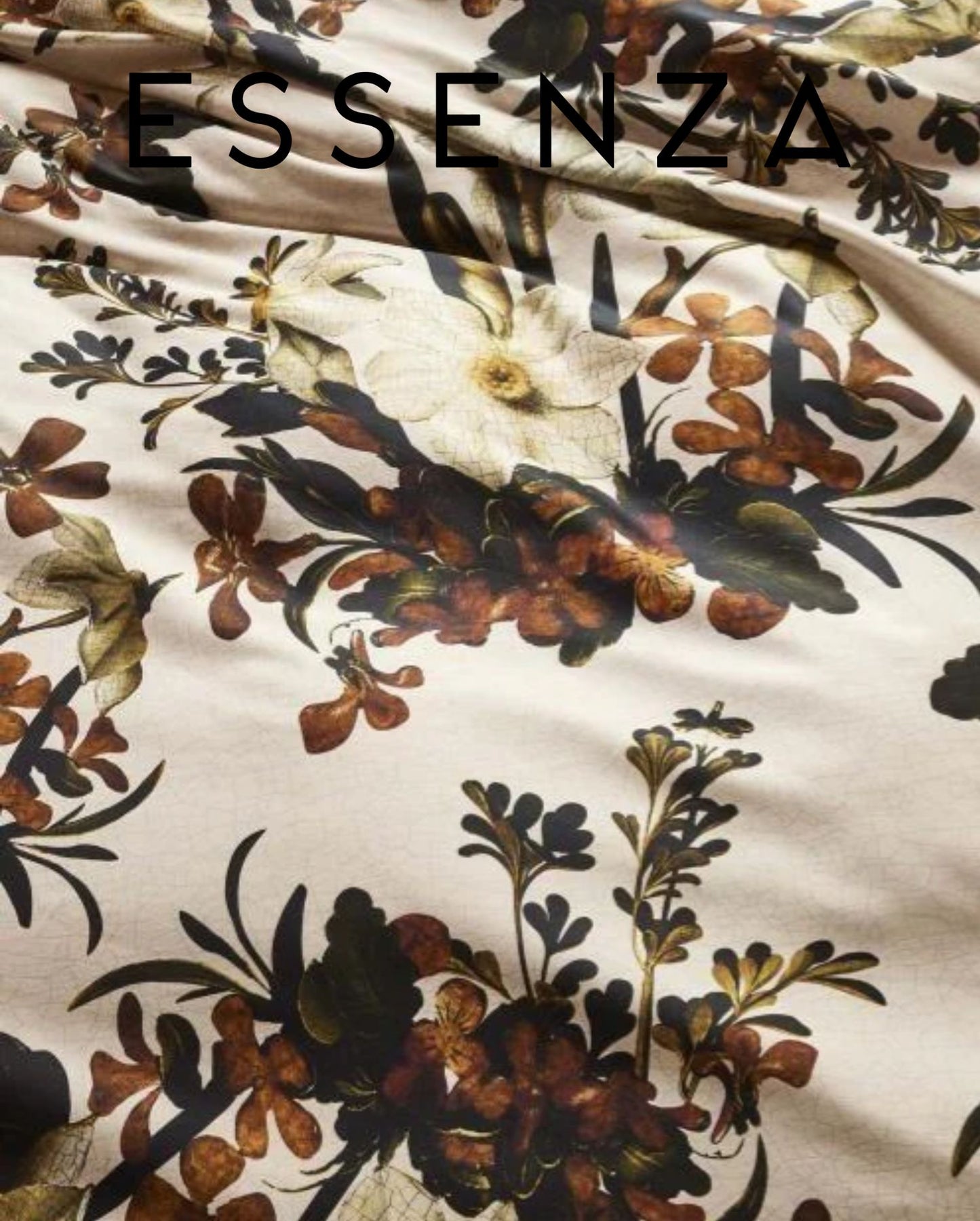 Satin Bettwäsche | ESSENZA | Daffodils Reunited | Beachwood White