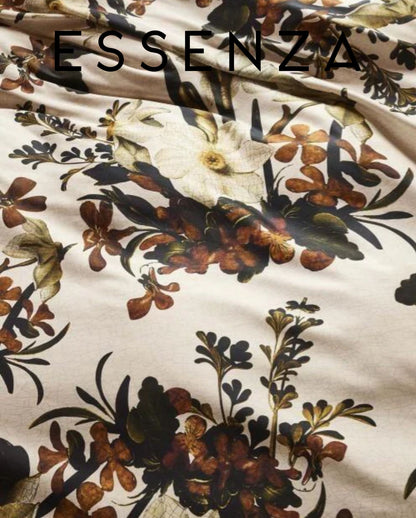 Satin Bettwäsche | ESSENZA | Daffodils Reunited | Beachwood White