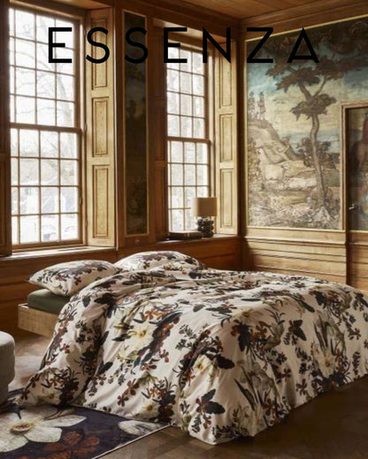 Satin Bettwäsche | ESSENZA | Daffodils Reunited | Beachwood White