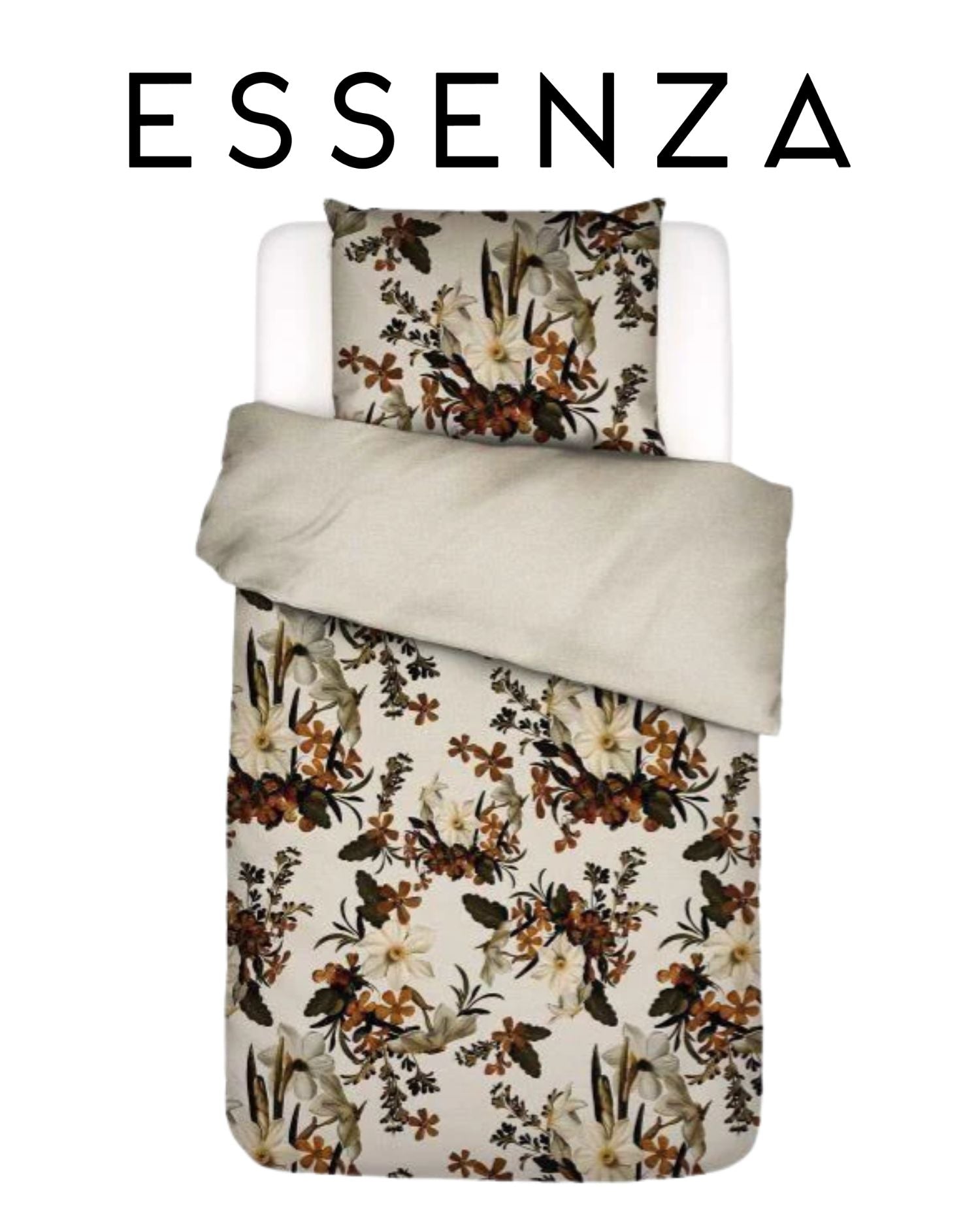 Satin Bed Linen ESSENZA Meryl Pure Olive Carl Cotton satin-bed-linen-essenza-meryl-pure-olive-carl-cotton