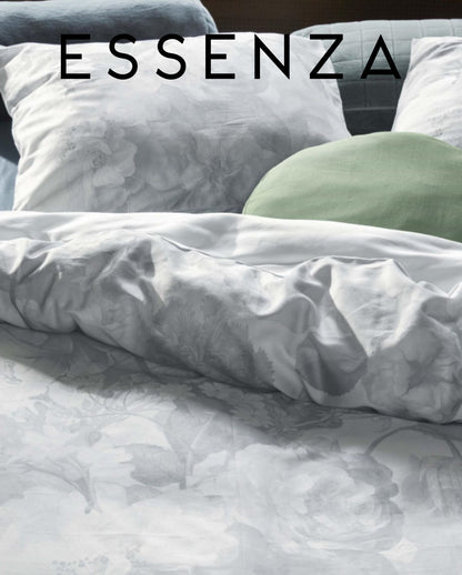 Satin Bettwäsche | ESSENZA | Floor Illusion | Blue