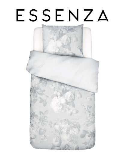 Satin Bettwäsche | ESSENZA | Floor Illusion | Blue