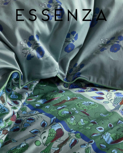 Bio-Baumwollsatin Bettwäsche | ESSENZA | Valeria | Subtle Green