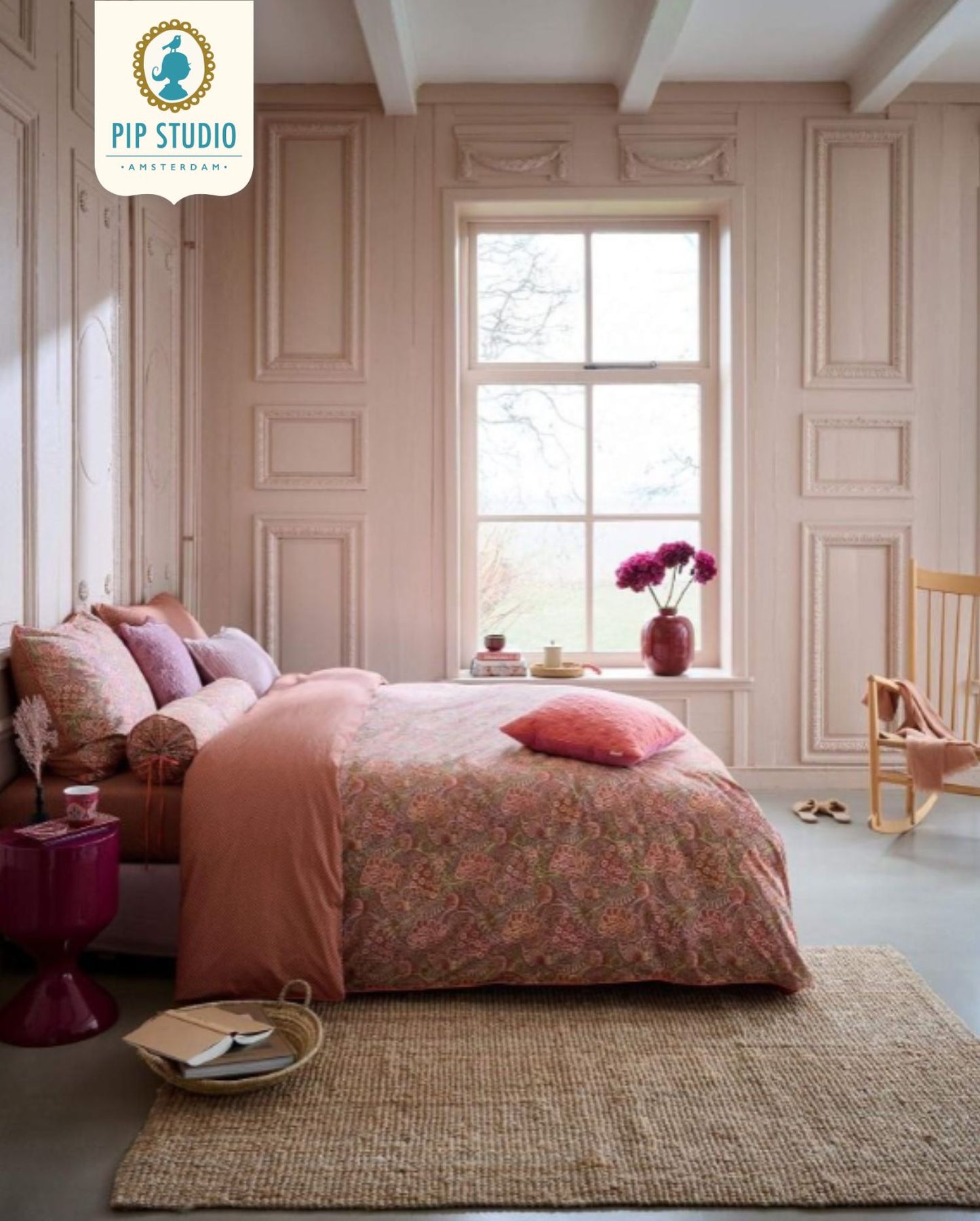 Percale bed linen PIP STUDIO Okinawa Green