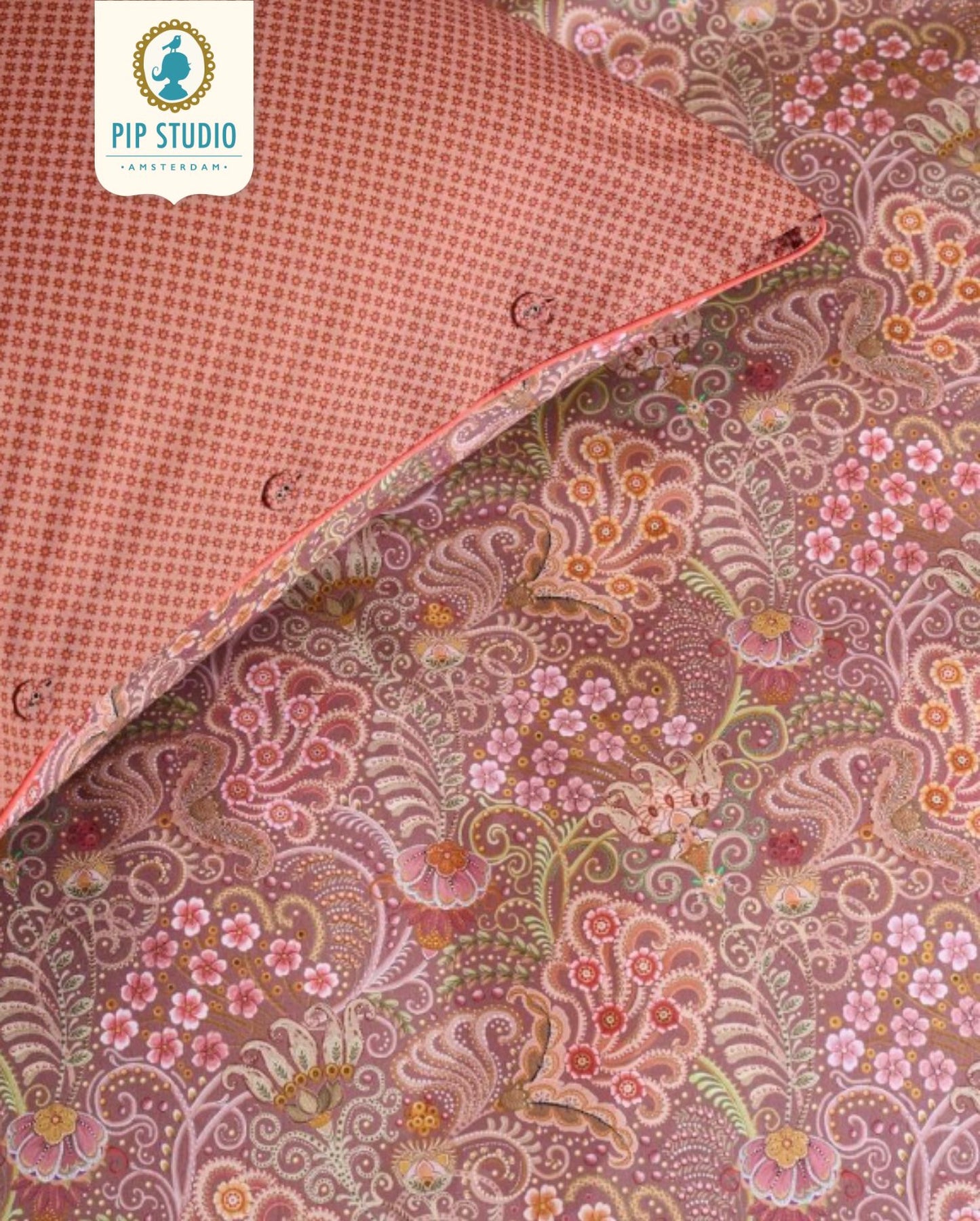 Percale bed linen PIP STUDIO Okinawa Green
