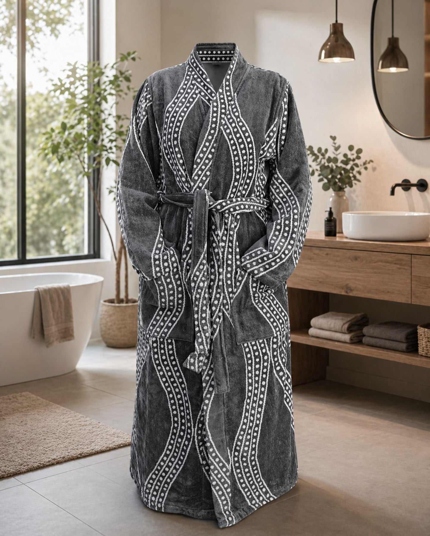 Bademantel | LIST | Flow | lang | unisex | ohne Kapuze