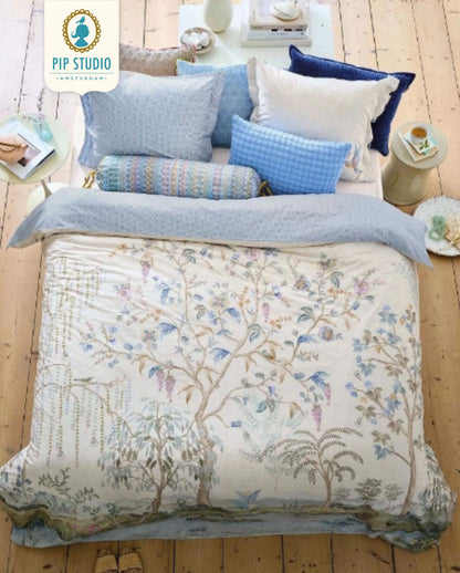 Percale bed linen PIP STUDIO Okinawa Green